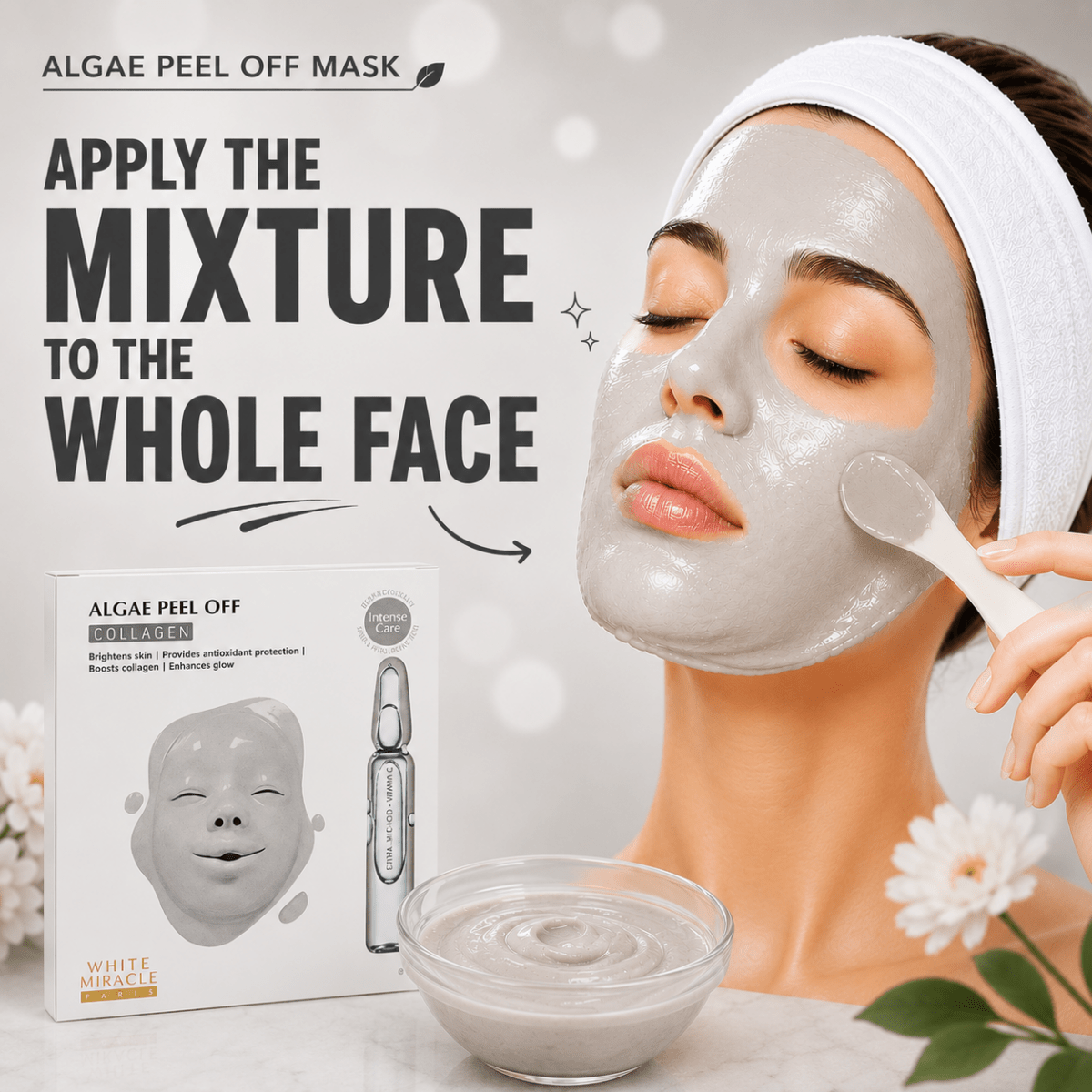 Best White Miracle Algae Peel Off Mask - Collagen Online In Pakistan - White Miracle