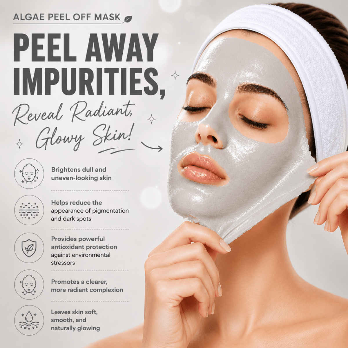 Best White Miracle Algae Peel Off Mask - Collagen Online In Pakistan - White Miracle