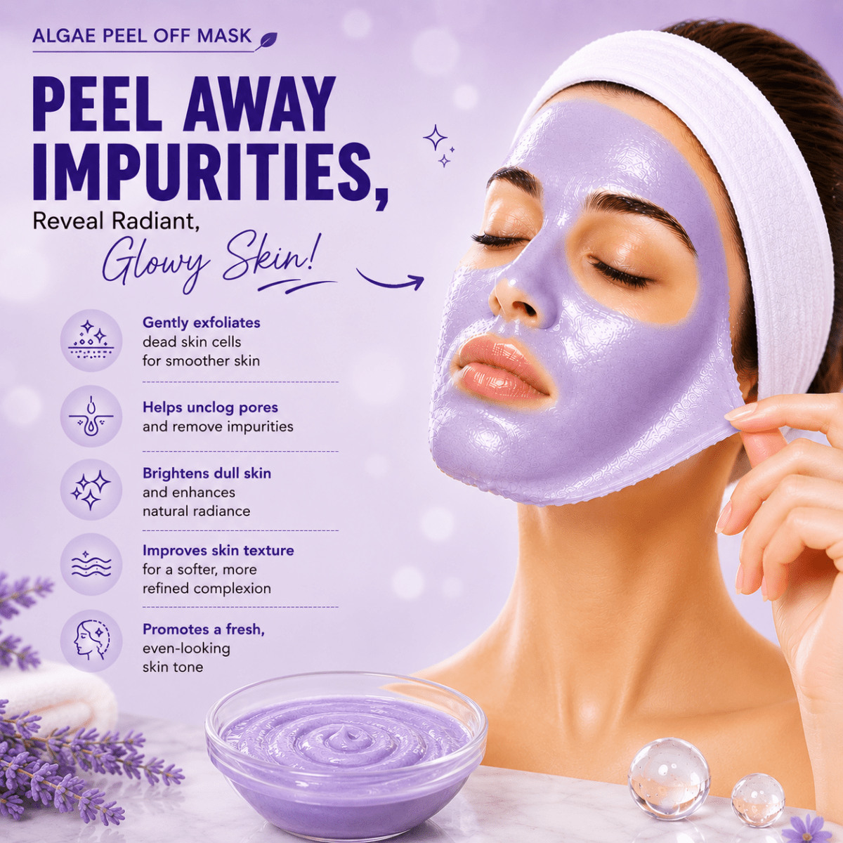 Best White Miracle Algae Peel Off Mask – Glycolic Acid Online In Pakistan - White Miracle