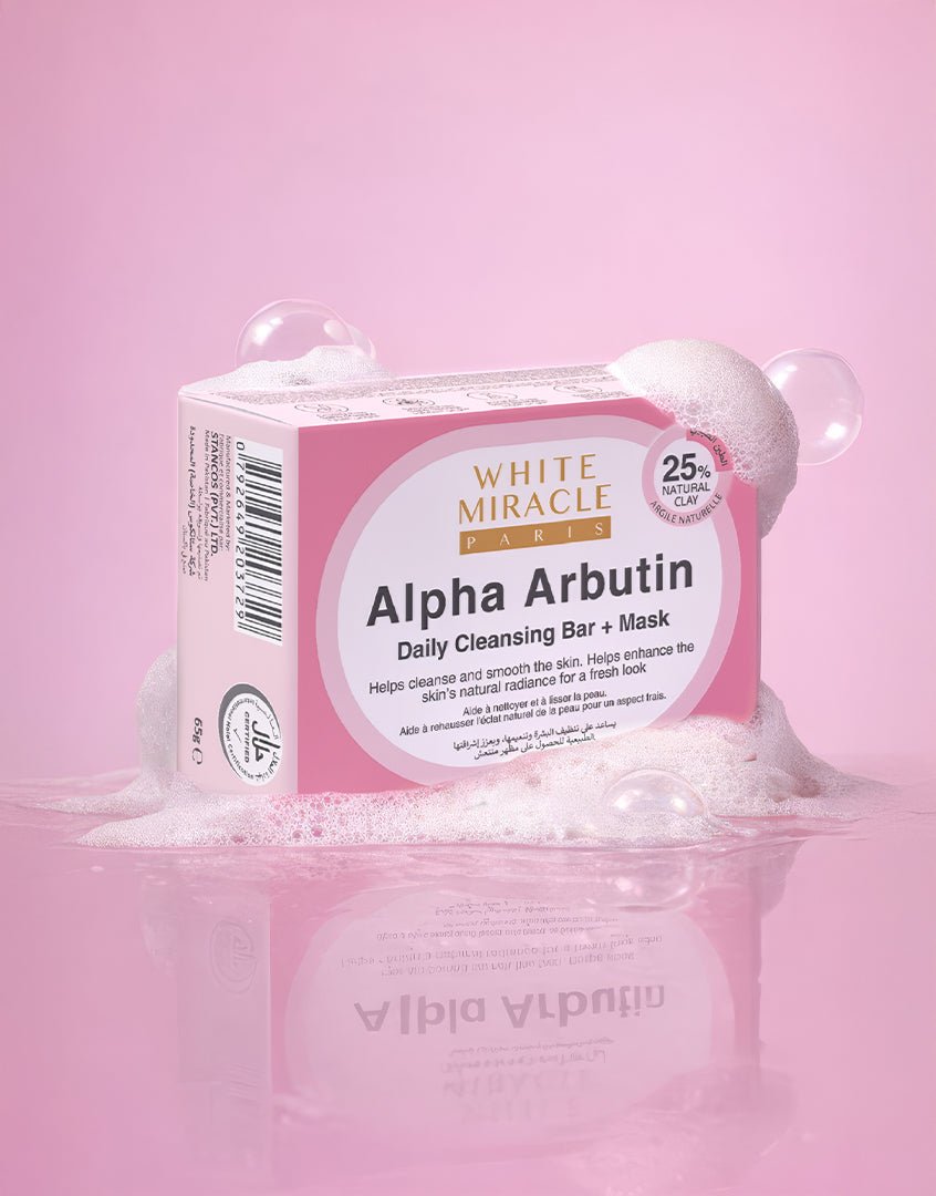 Best WHITE MIRACLE FACIAL BAR ALPHA ARBUTIN - 65 g Online In Pakistan - Caresse