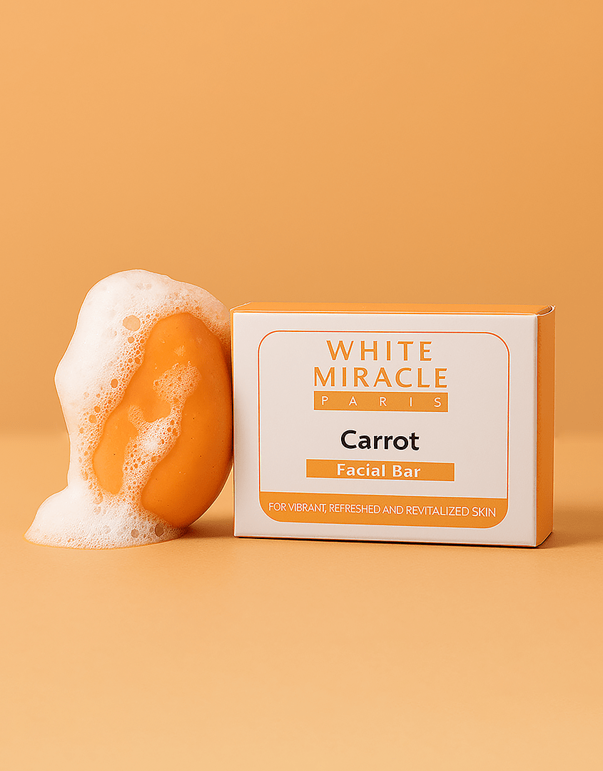 Best WHITE MIRACLE FACIAL BAR CARROT - 100 g Online In Pakistan - Caresse