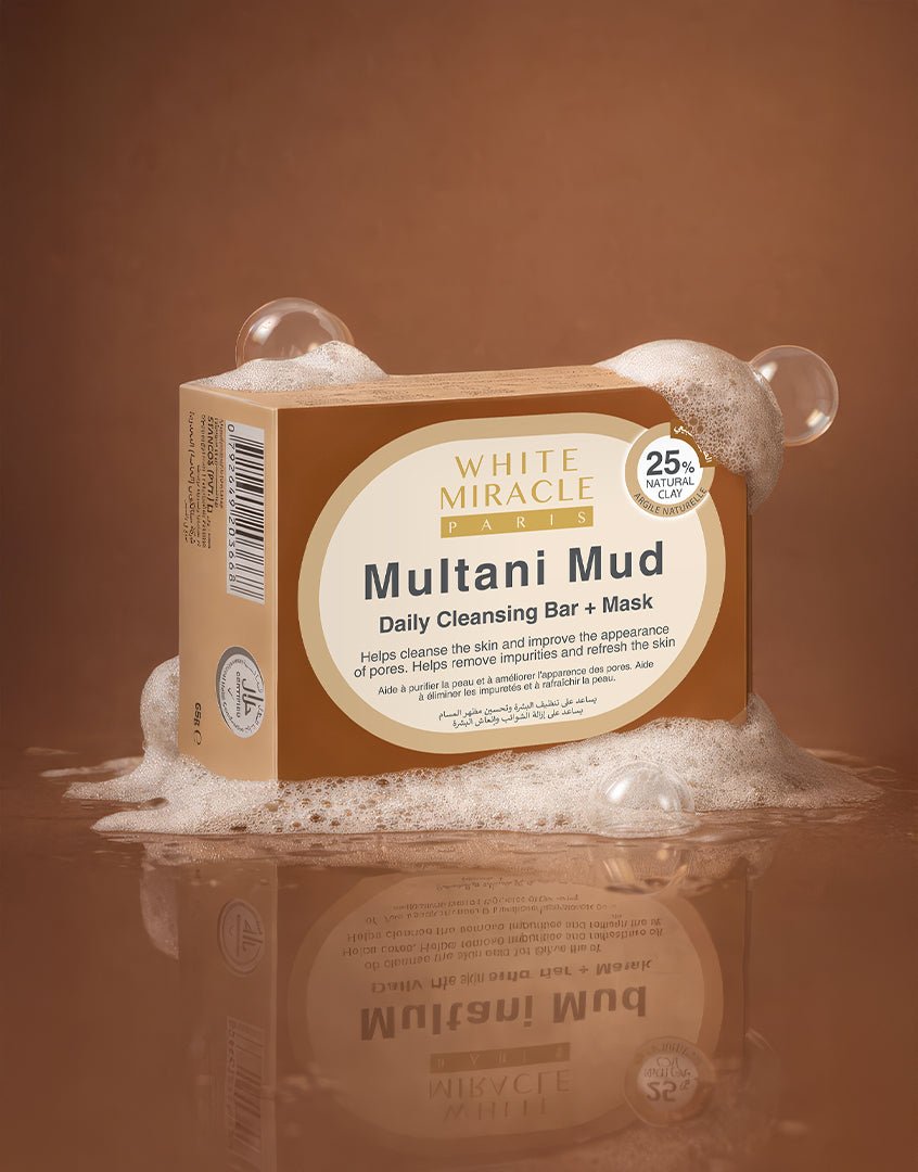 Best WHITE MIRACLE FACIAL BAR MULTANI MUD - 65 g Online In Pakistan - Caresse