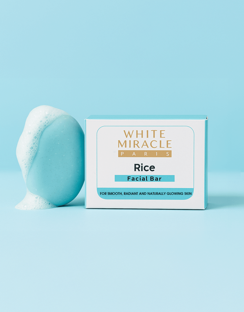Best WHITE MIRACLE FACIAL BAR RICE WHITENING - 100 g Online In Pakistan - Caresse