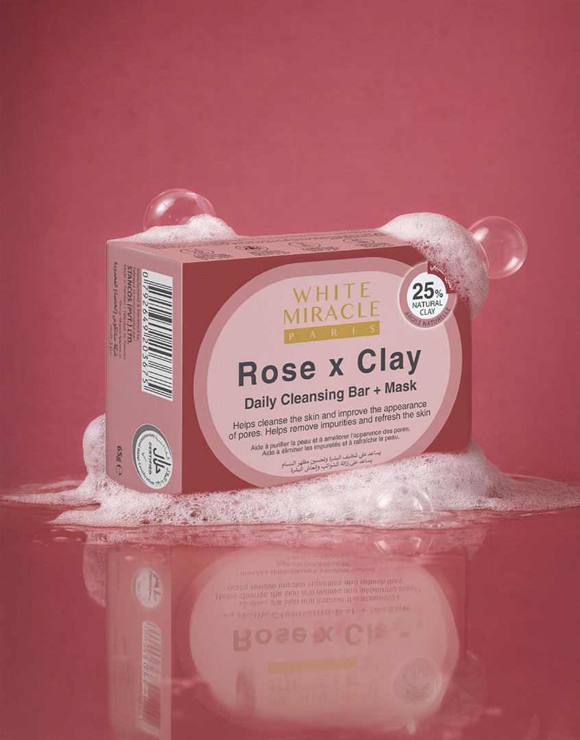 Best WHITE MIRACLE FACIAL BAR ROSE CLAY - 65 g Online In Pakistan - Caresse